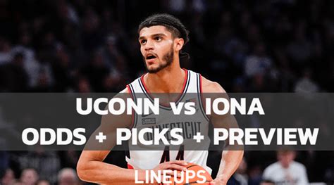 iona vs uconn prediction|can iona beat uconn.